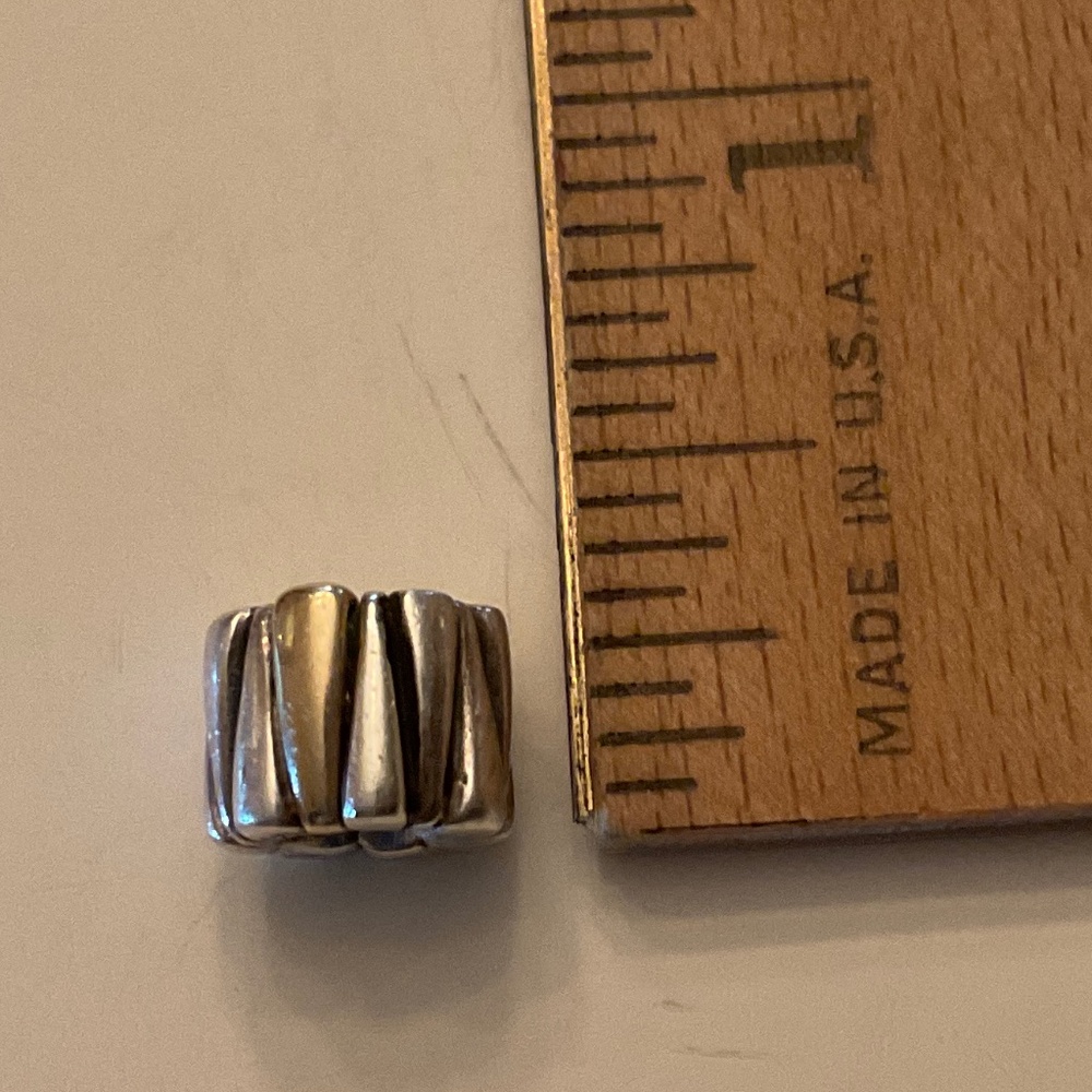 Authentic Pandora Sterling Silver and 14k Gold TRIANGLES Charm #790357 - Picture 5 of 5